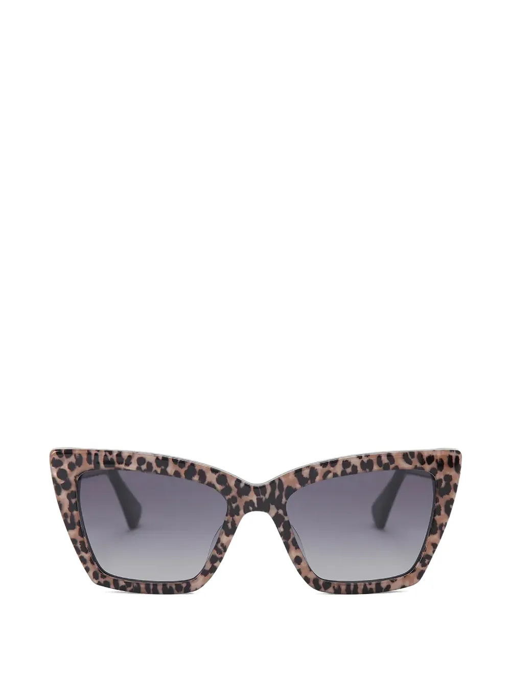 Kurt Geiger London leopard-print square-frame sunglasses - Toni neutri