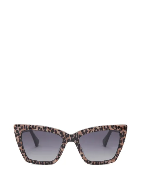 Kurt Geiger London lentes de sol con armazón cuadrada y estampado de leopardo