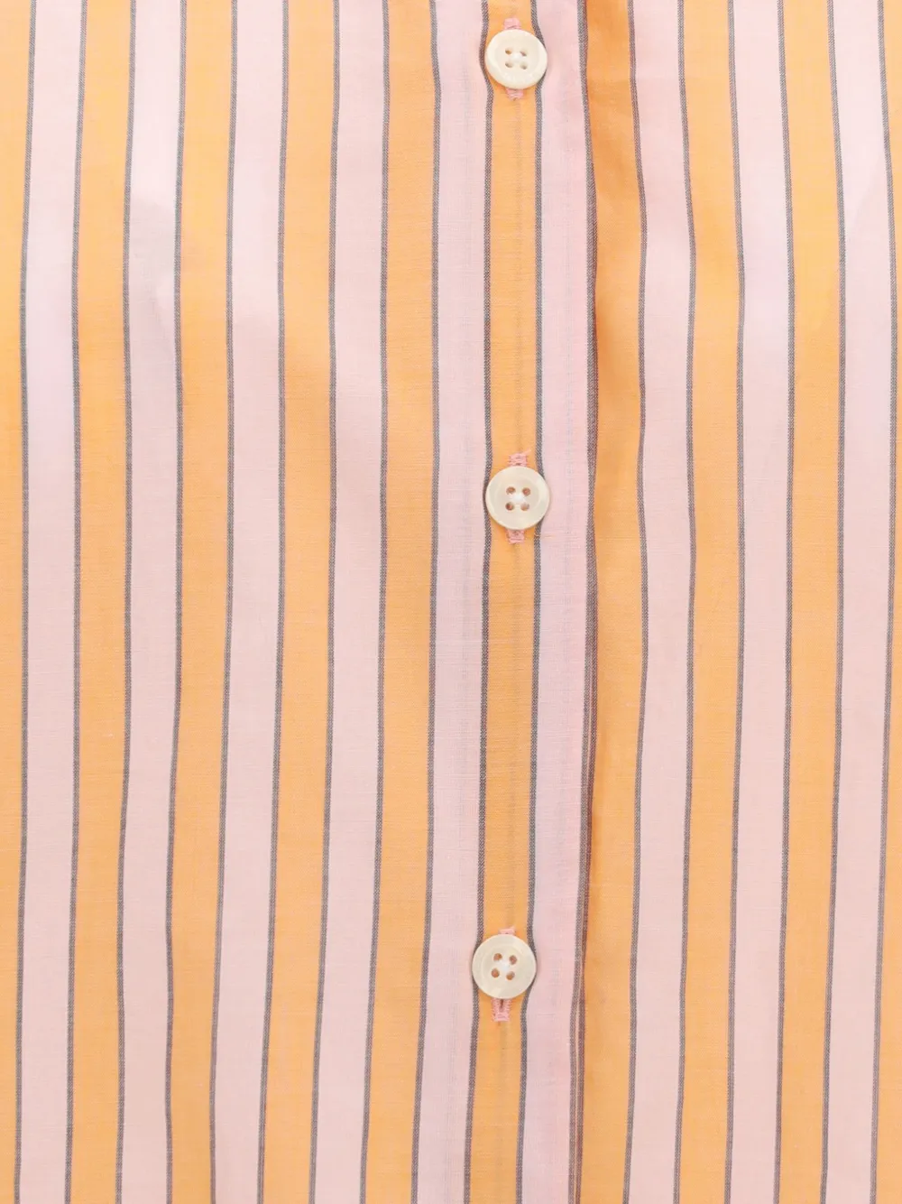 SoSUE Antonia Striped long-sleeved Shirt | Orange | FARFETCH GE