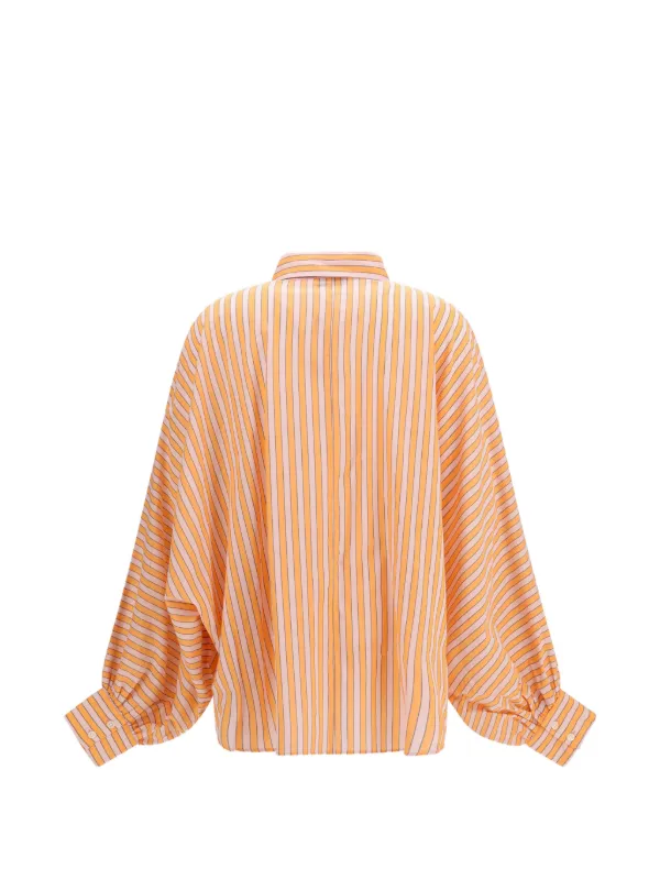 SoSUE Antonia ストライプ シャツ | オレンジ | FARFETCH JP
