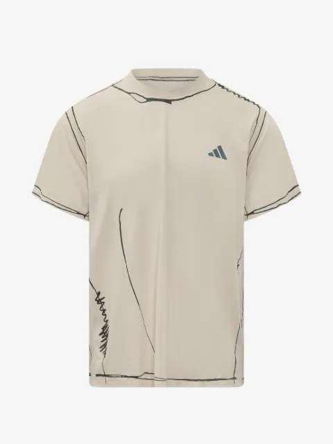 adidas Adi365 sketch-print logo-print t-shirt