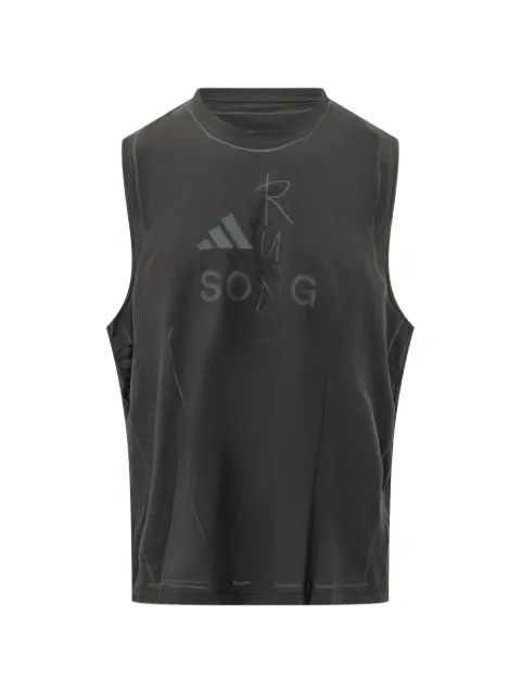 adidas logo-print tank top