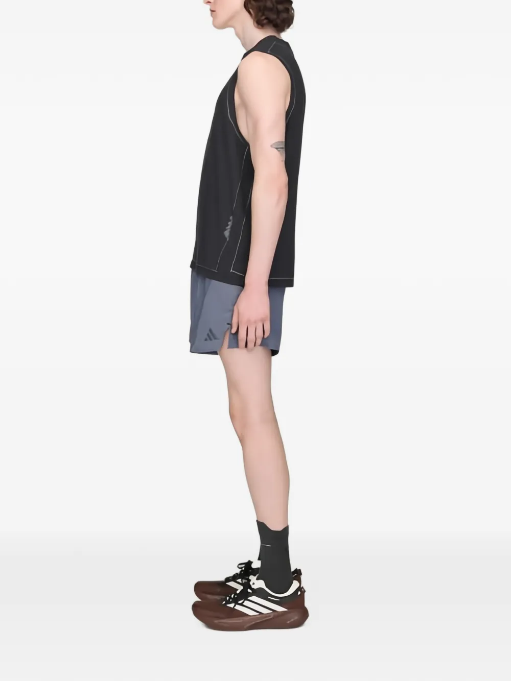 adidas Tanktop met logoprint Grijs