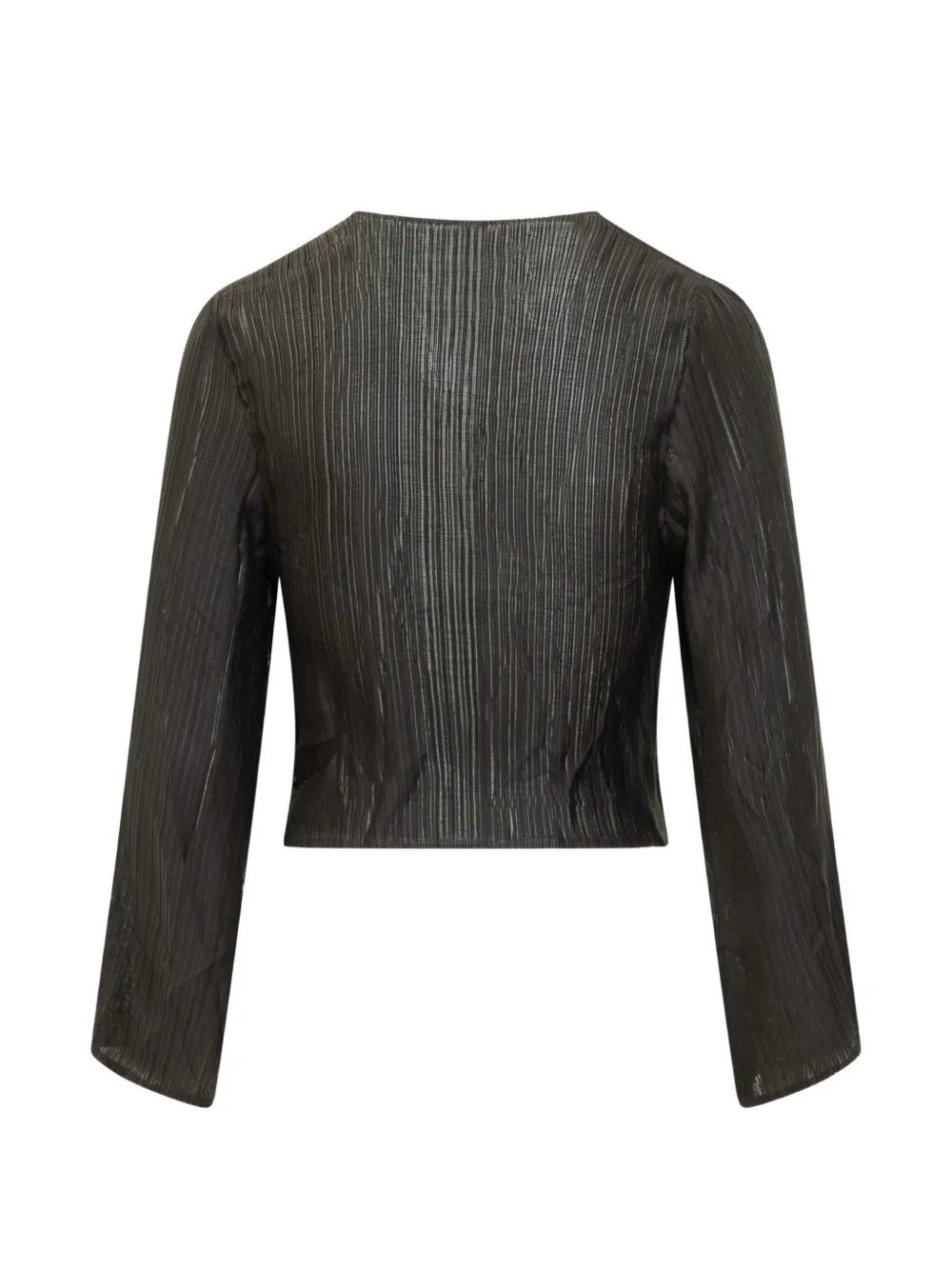  Gongdid Design Cárdigan Con Efecto Plisado - Negro 