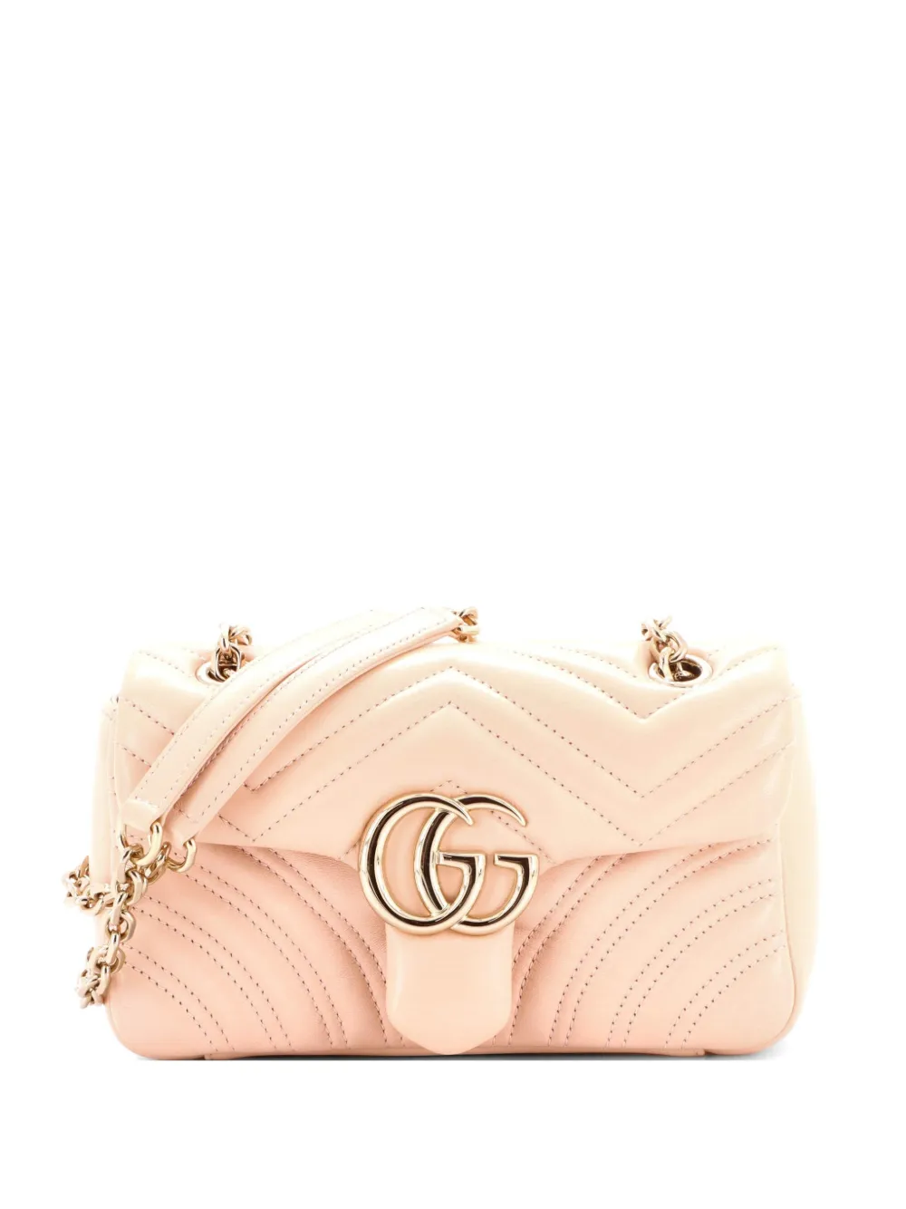 Gucci Pre-Owned GG Marmont Flap Bag Matelasse Leather Mini crossbody bag - Toni neutri