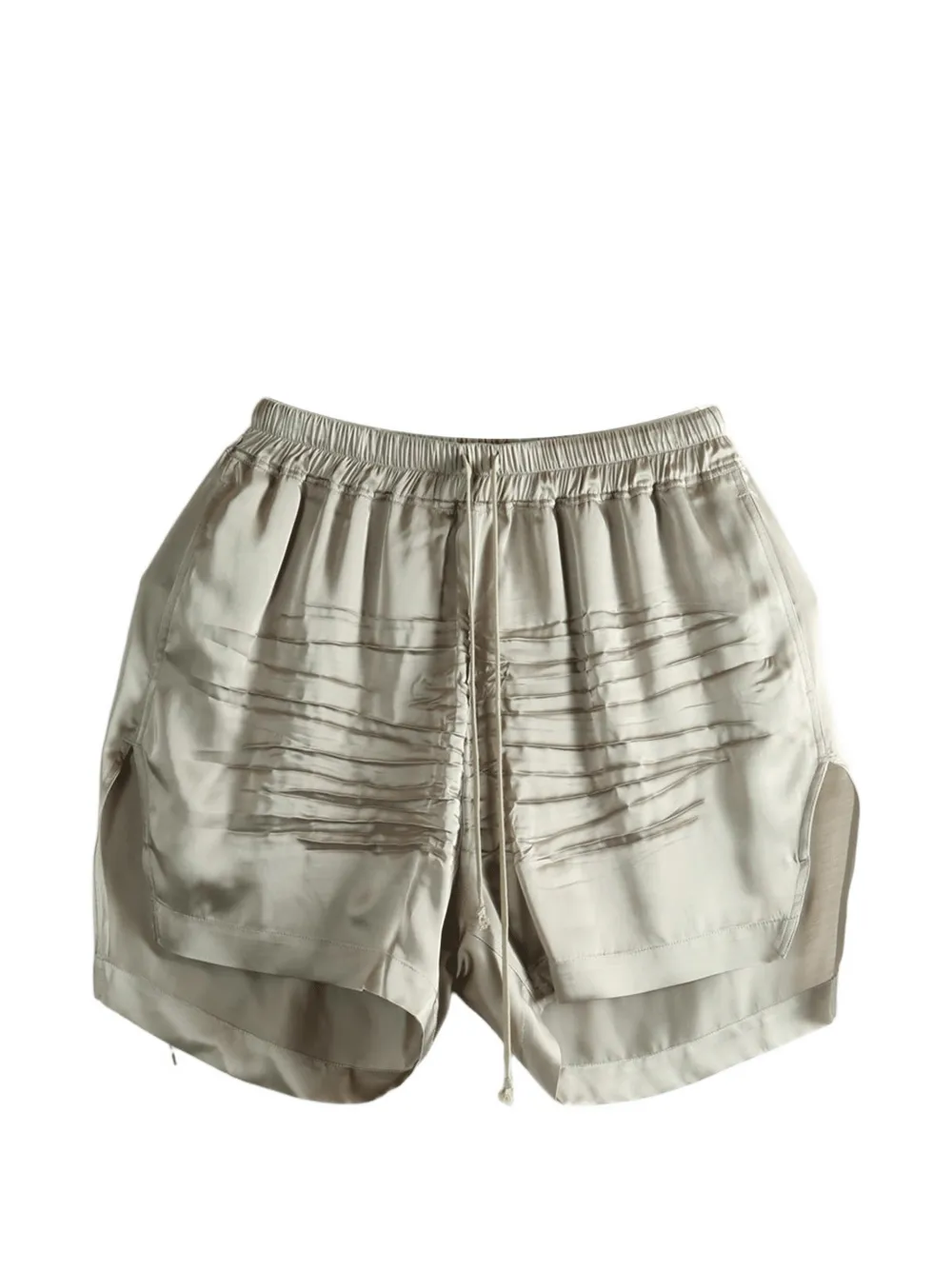 Rick Owens pleated drawstring shorts - Grigio
