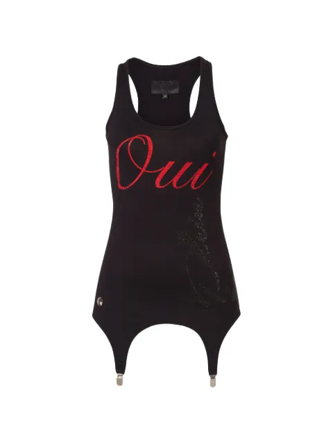 Philipp Plein Oui-print tank top