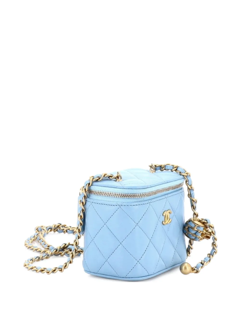 CHANEL Pre-Owned パール クラッシュ バニティケース ウィズ チェーン