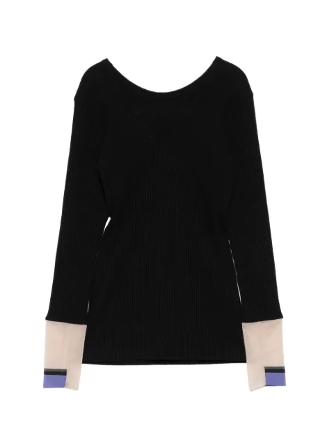 TOGA TOO ribbed long-sleeves sweater
