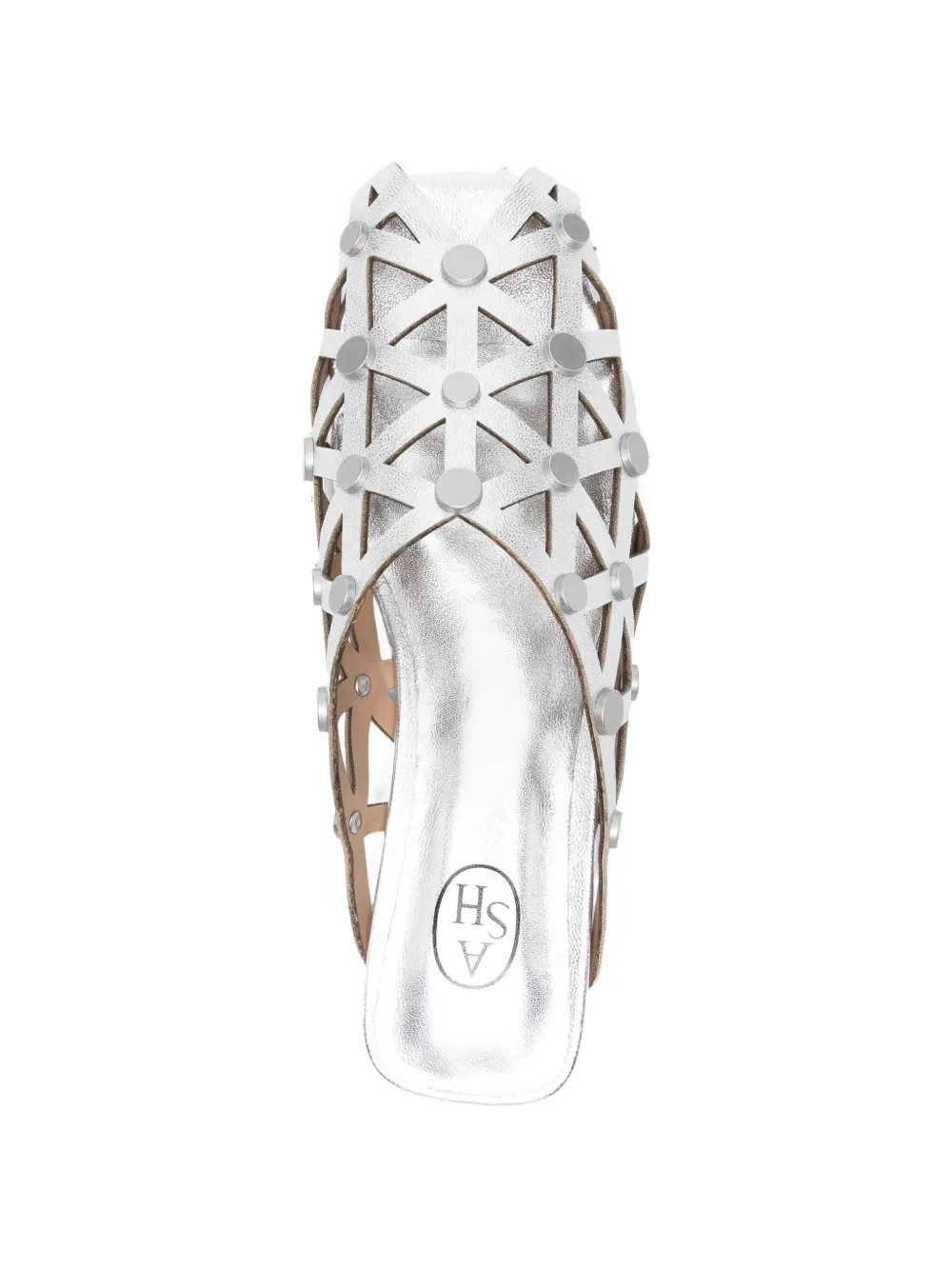 Ash Bone cut-out sandals Zilver