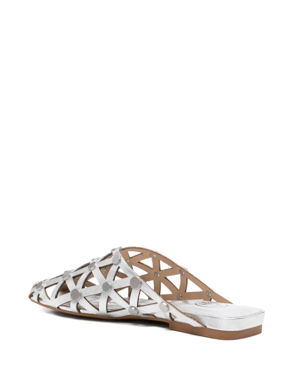 Ash Bone cut-out sandals Zilver