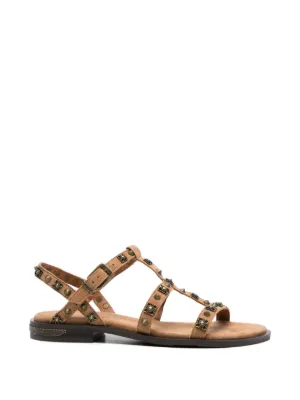 SERGIO MORETTI FIRENZE バックル サンダル | ブラウン | FARFETCH JP