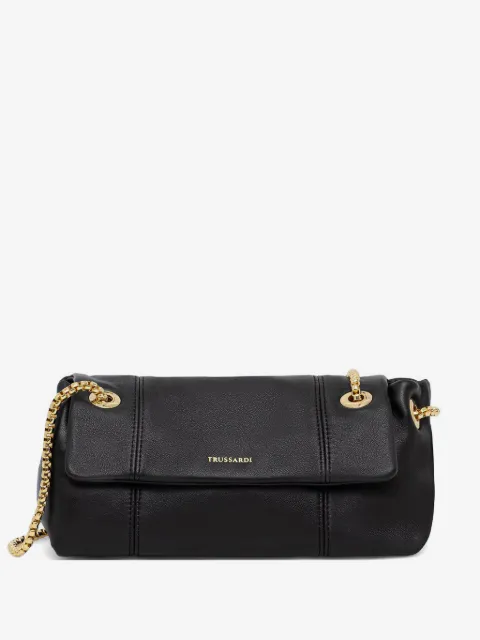 Trussardi сумка на плечо с цепочкой и логотипом