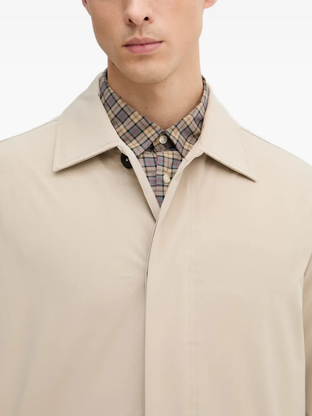 Trussardi Jas met logopatch Beige