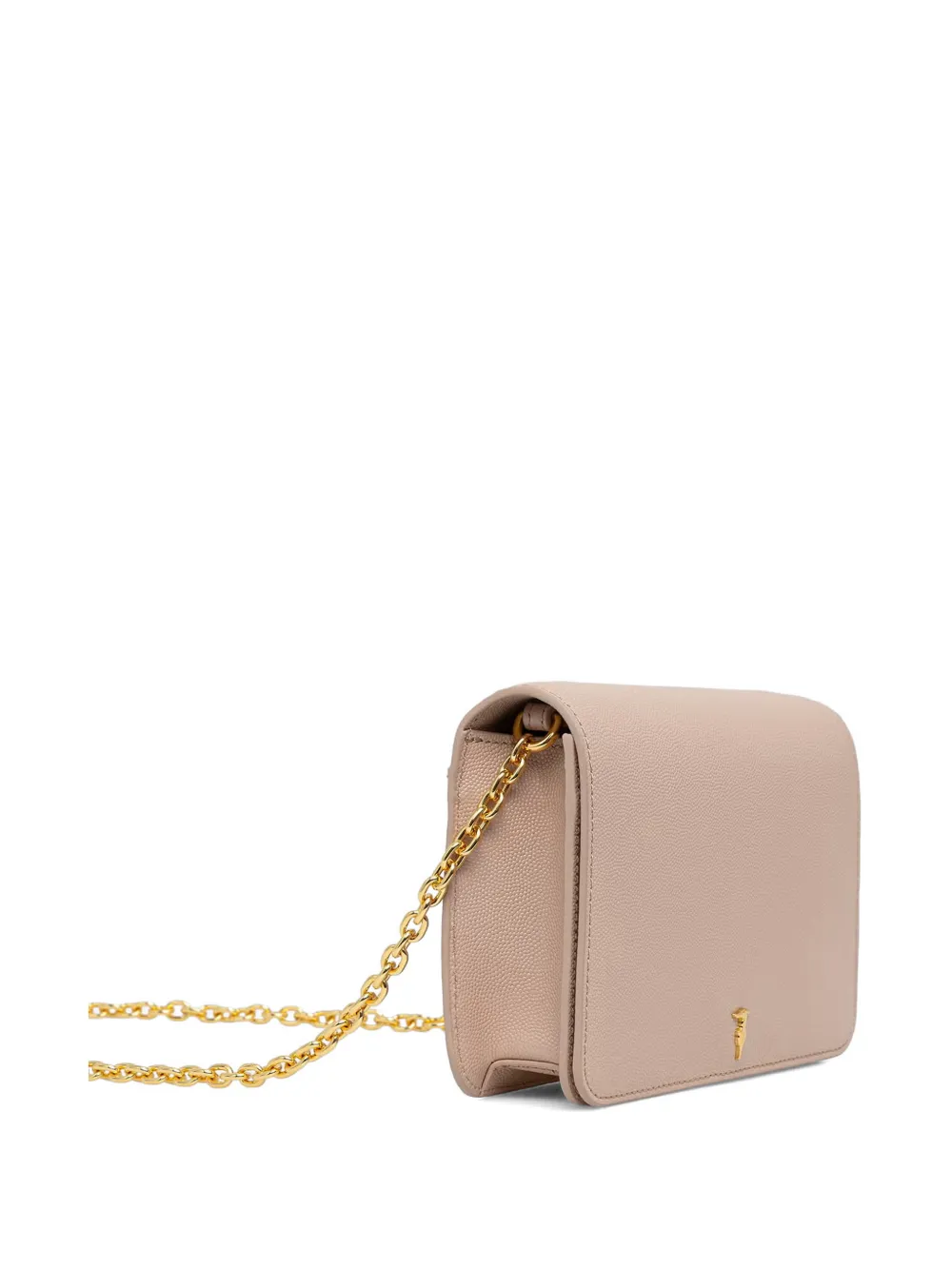 Trussardi Schoudertas met logoplakkaat Beige