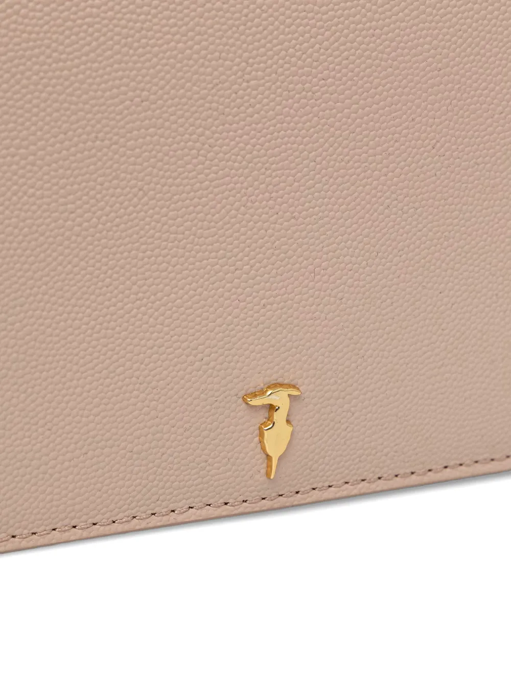 Trussardi Schoudertas met logoplakkaat Beige
