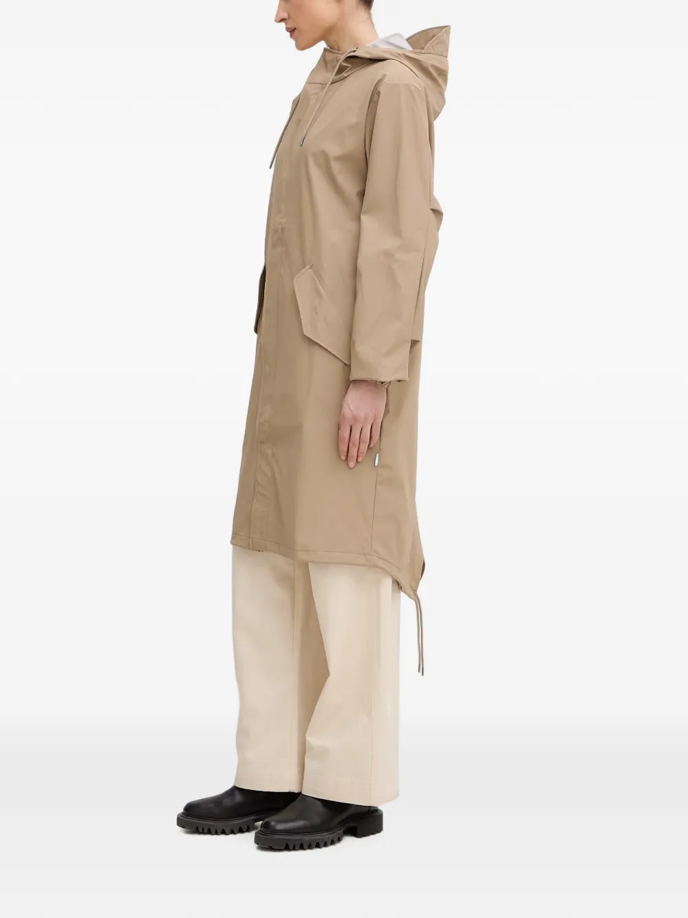 Rains Fishtail jas met capuchon Beige