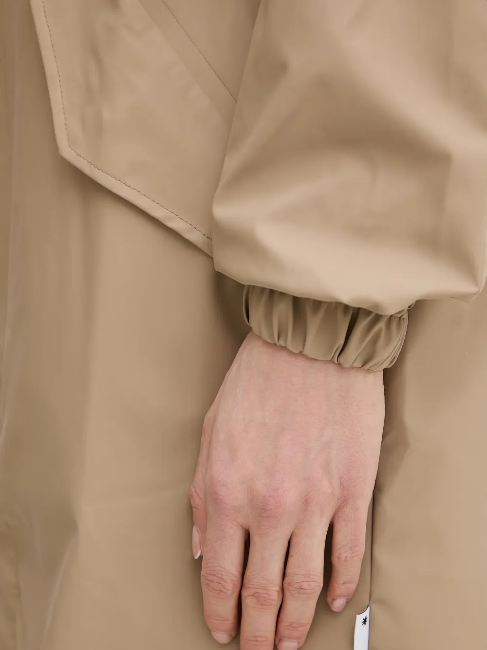 Rains Fishtail jas met capuchon Beige