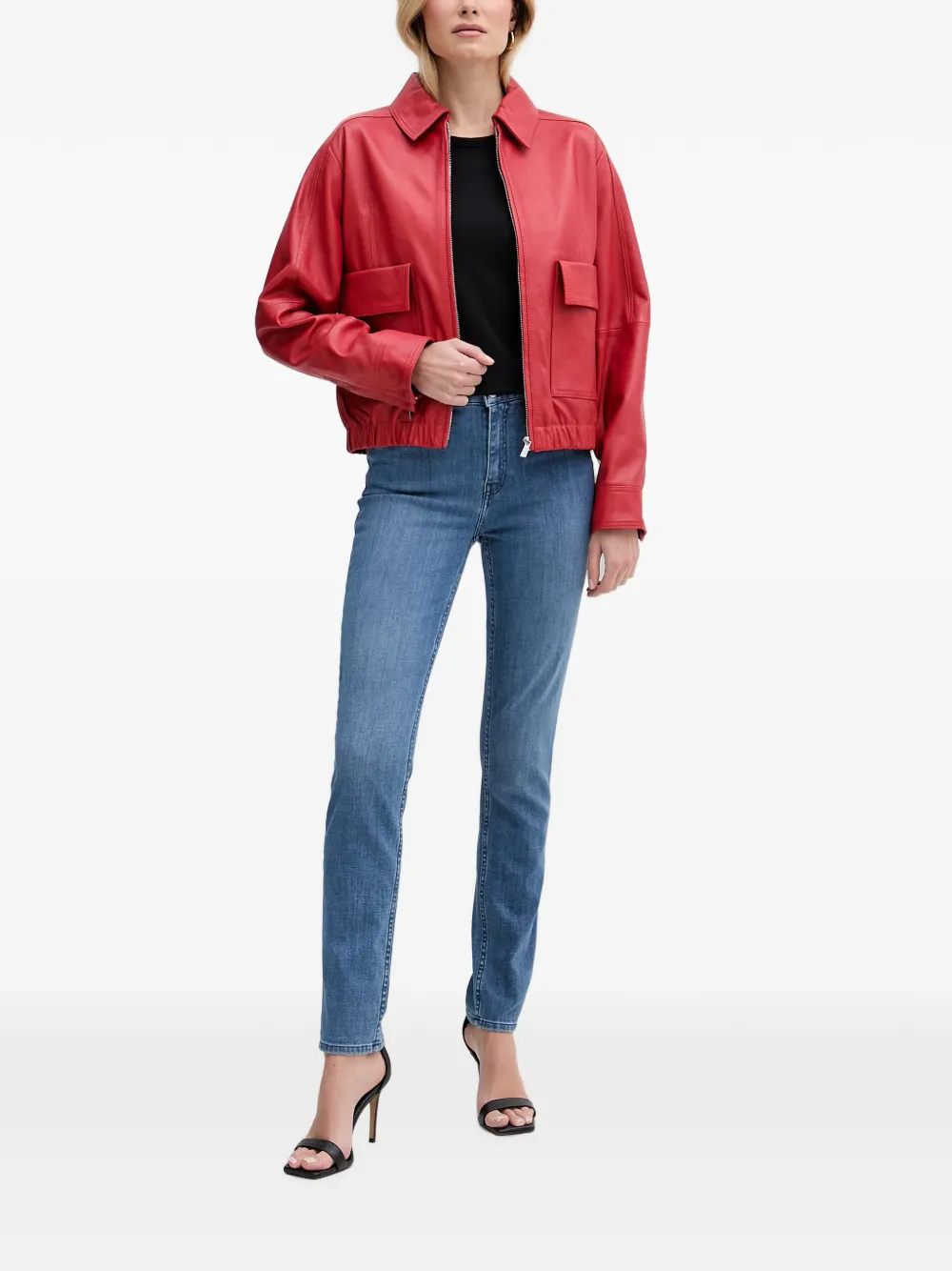 Trussardi Jack met klepzak Rood