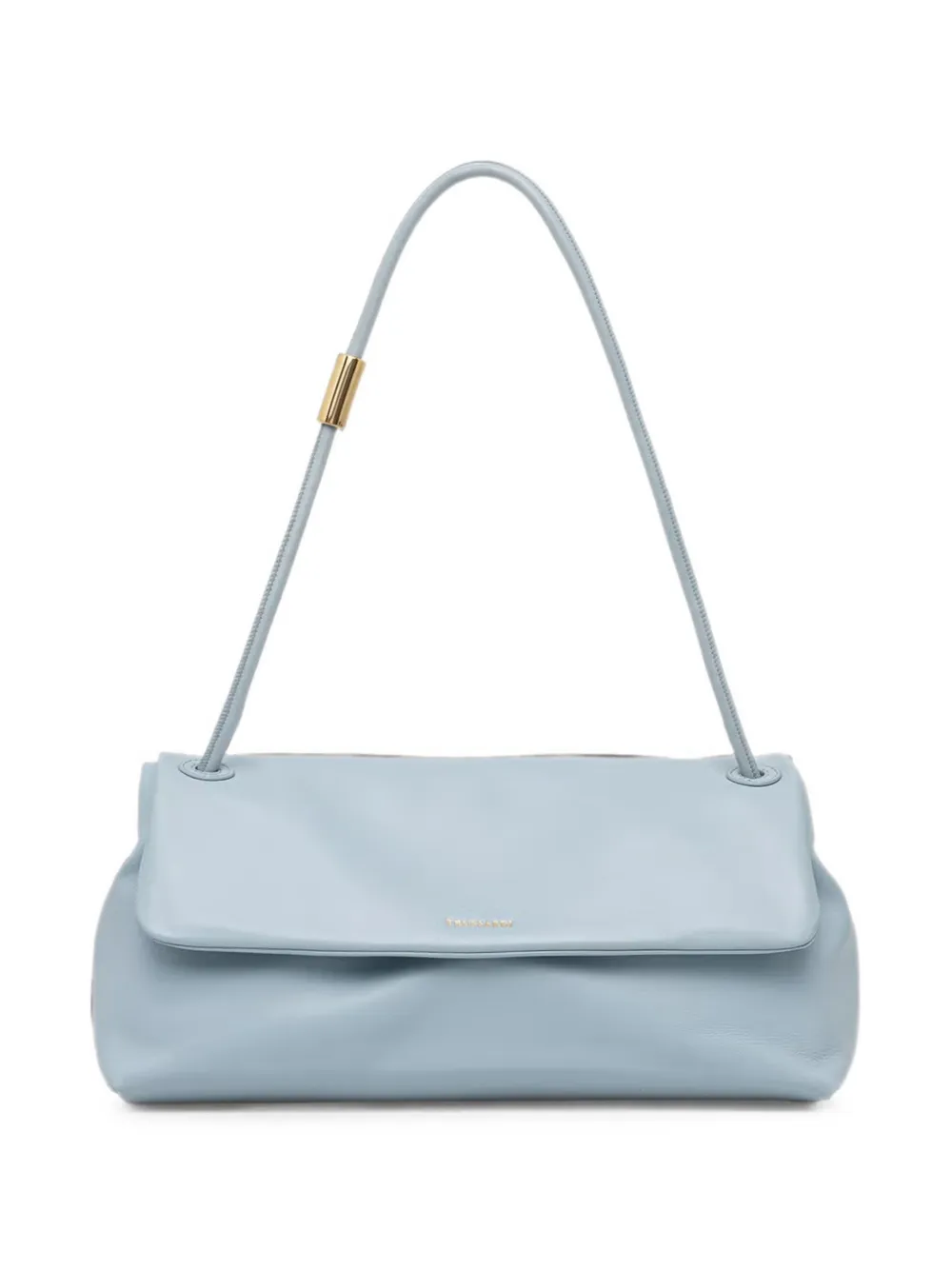 Trussardi medium Orbita logo-lettering leather tote bag - Blu