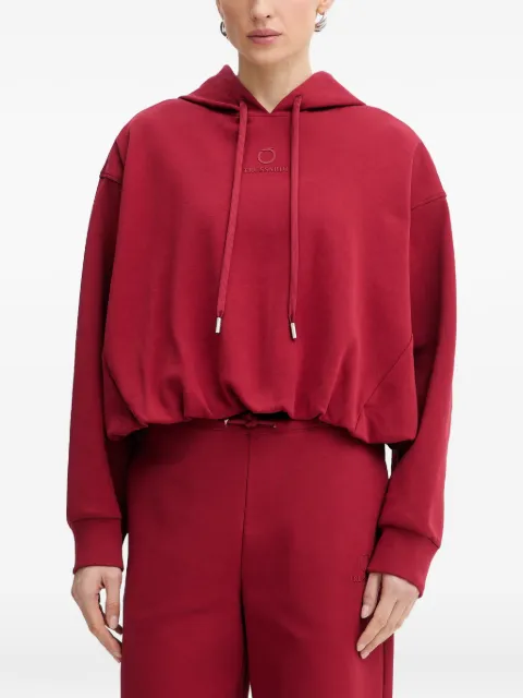 Trussardi hættetrøje med broderet logo og snoretræk