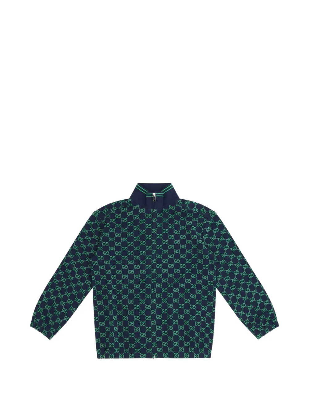 Gucci Kids GG cotton piqué jacket - Blau