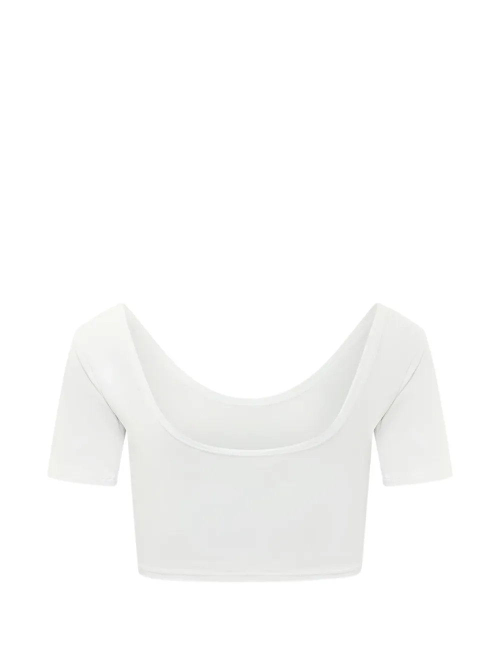 Fiorucci Cropped T-shirt met logoprint Wit
