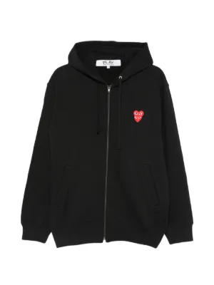 PLAY COMME des GARCONSジップアップパーカー Comme Des Garçons Play ジップアップ パーカー | ブラック | FARFETCH JP