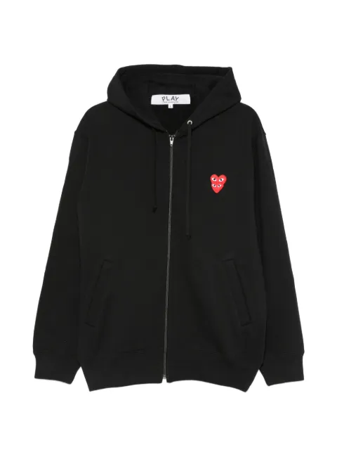 Comme Des Garçons Play double Heart-patch hoodie
