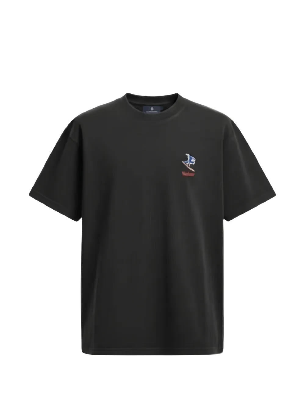 ALBERTO BRESCI embroidered short-sleeve T-shirt - Nero