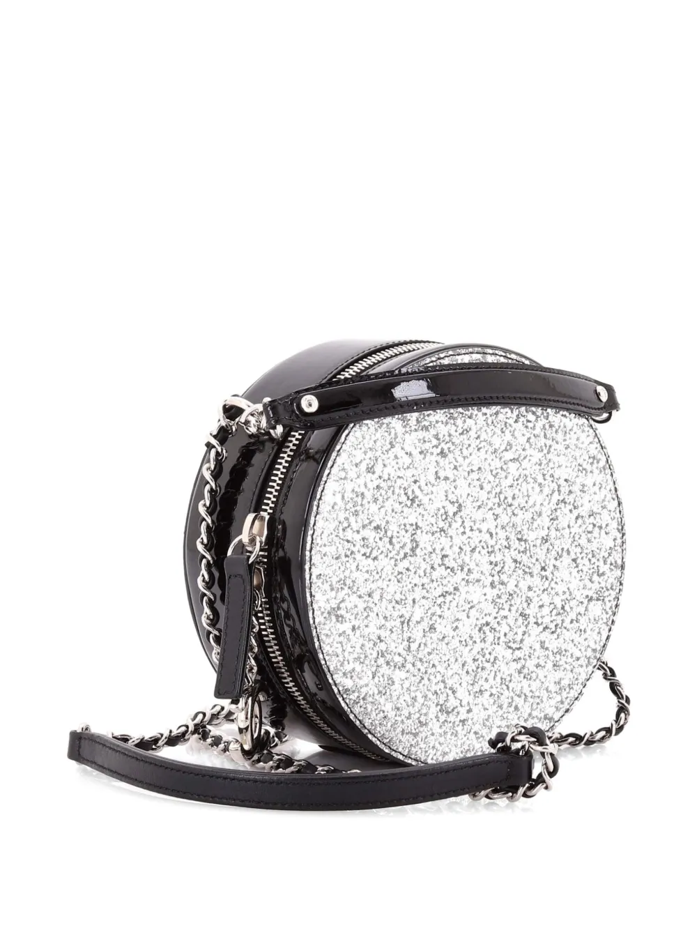  Chanel Pre-owned Borsa A Tracolla Evening On The Moon Glittered Pvc Con Tracolla E Motivo A Giorno - Nero 