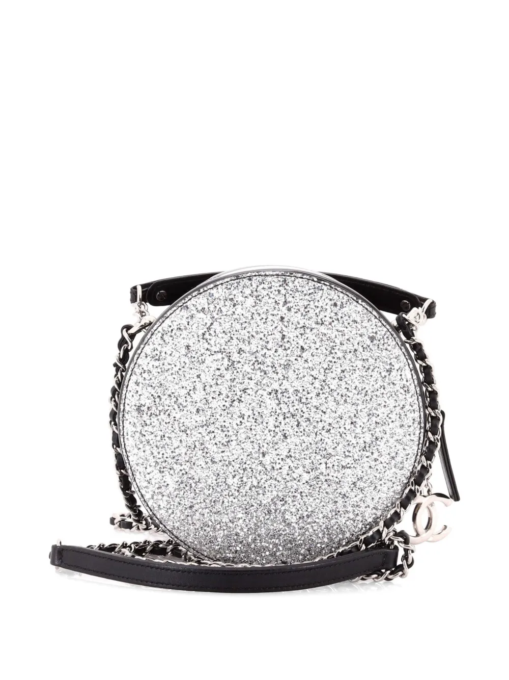  Chanel Pre-owned Borsa A Tracolla Evening On The Moon Glittered Pvc Con Tracolla E Motivo A Giorno - Nero 