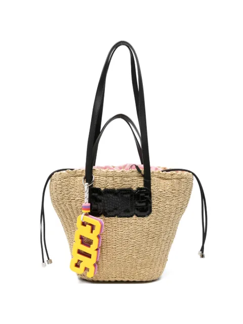 GCDS logo-plaque tote bag