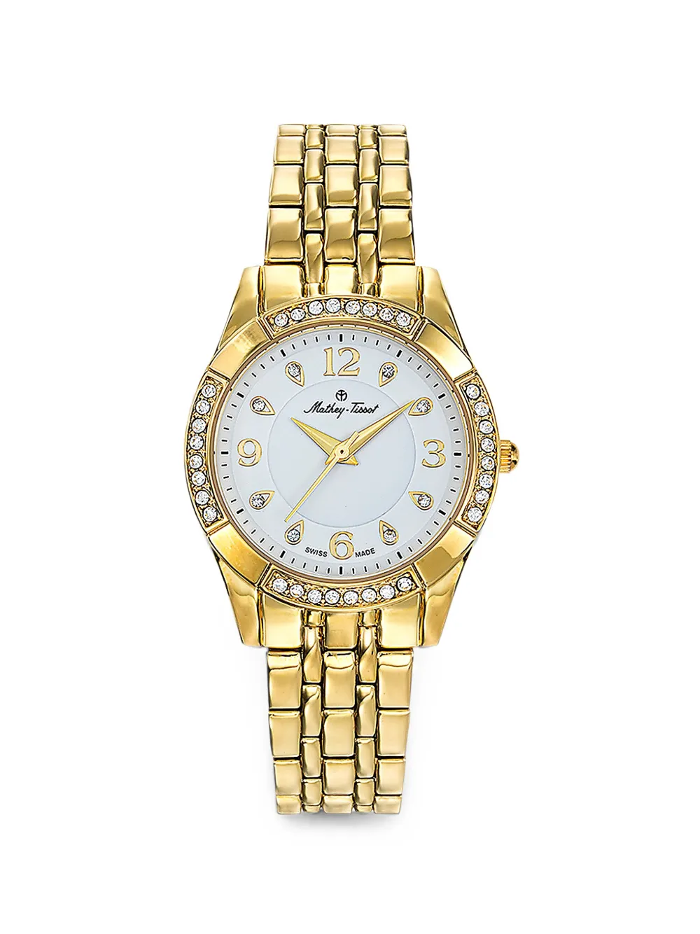Mathey Tissot Classic crystal-embellished 32mm watch - Weiß