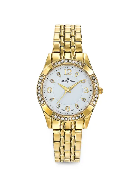 Mathey Tissot klassisk 32 mm ur med krystaludsmykning