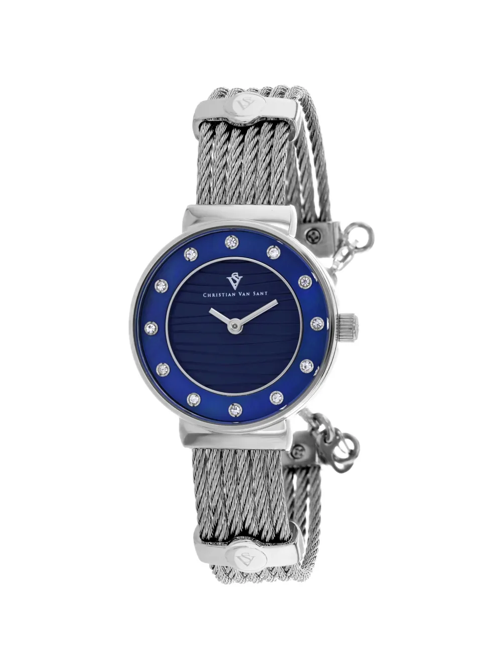 CHRISTIAN VAN SANT Cavo 28mm cable-link watch - Blu