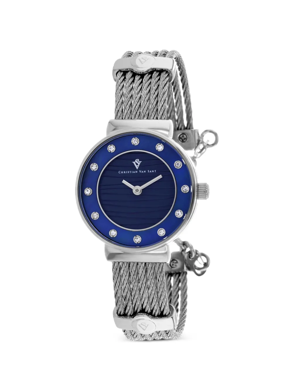 CHRISTIAN VAN SANT Cavo 28mm cable-link watch - Blu