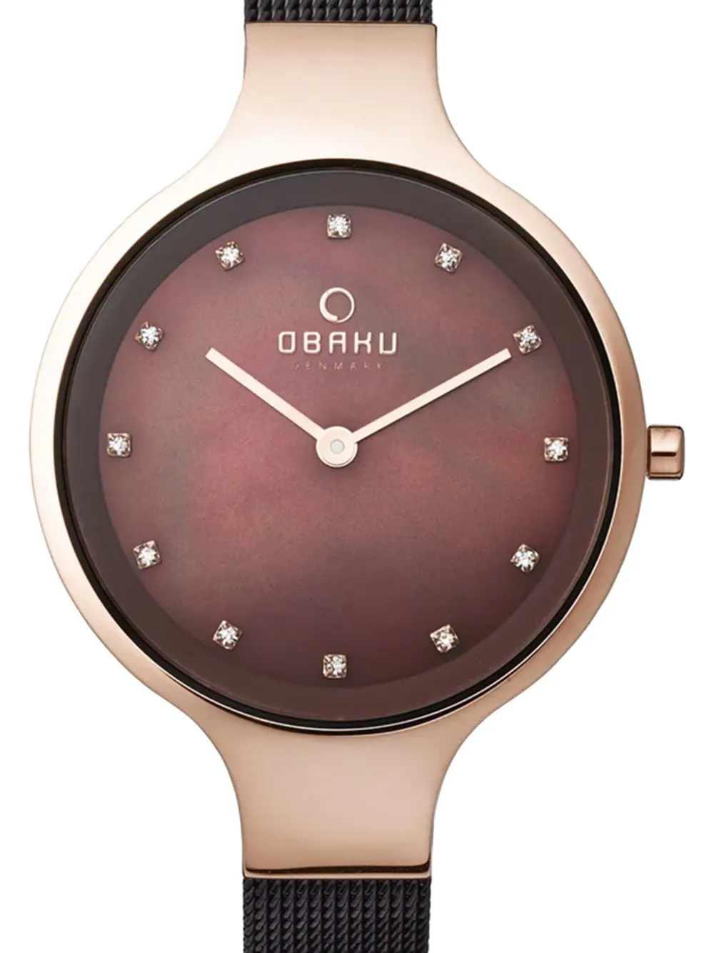  Obaku Reloj Classic Mesh De 32 Mm - Marrón 