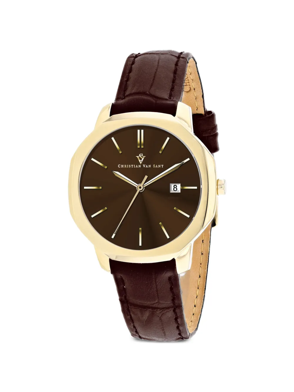 CHRISTIAN VAN SANT Octave Slim 37mm watch - Marrone