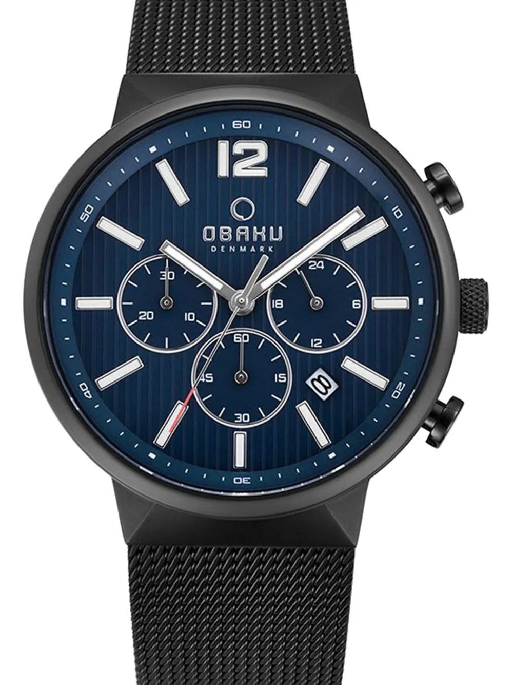  Obaku Classic Mesh-strap 42mm Watch - Azul 