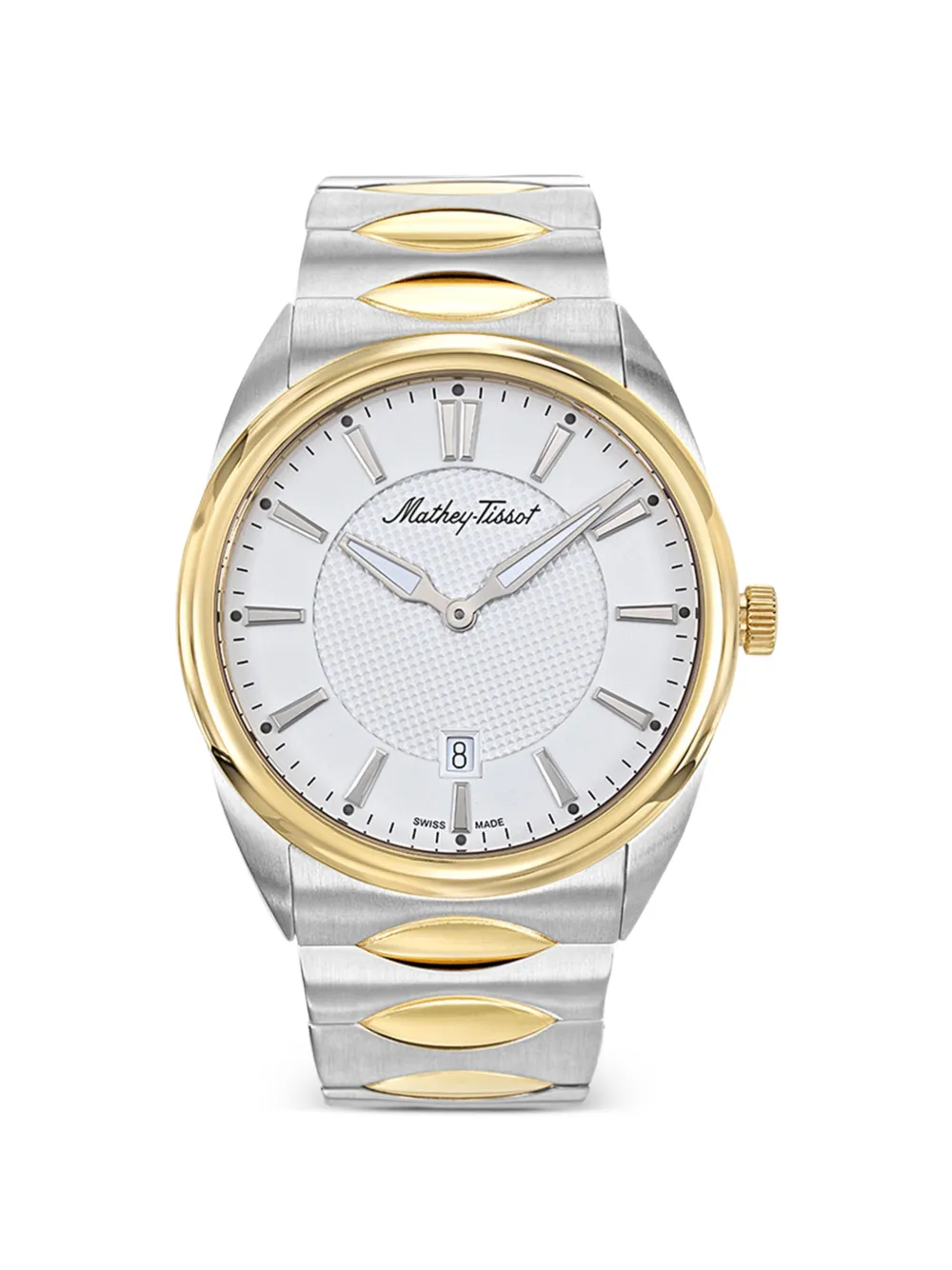 Mathey Tissot Classic two-tone 42mm watch - Bianco