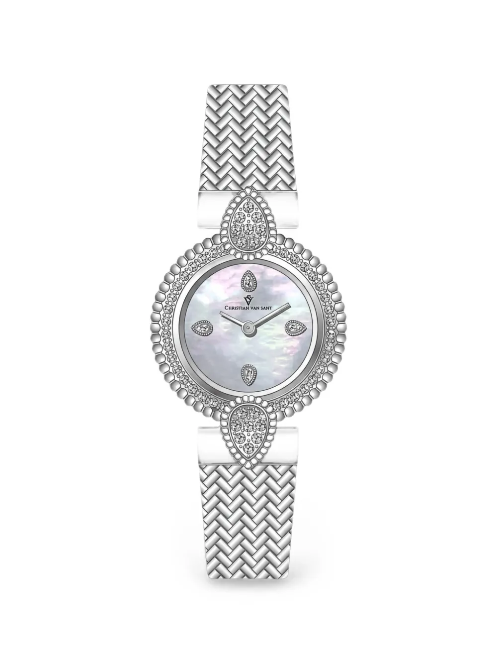 CHRISTIAN VAN SANT Orologio con logo - Bianco