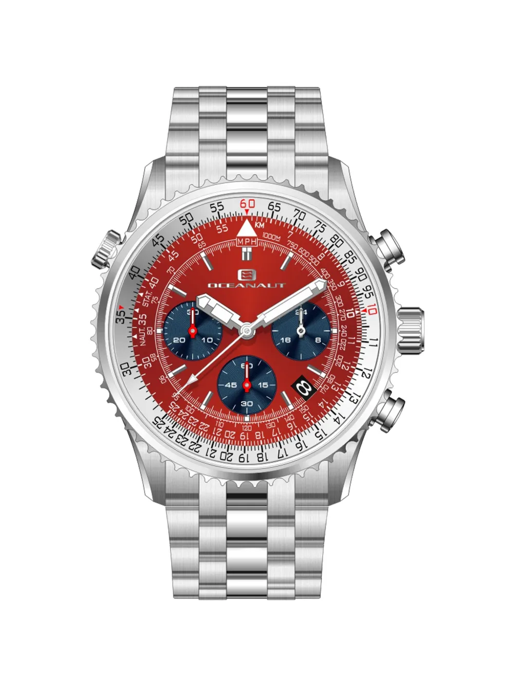 OCEANAUT Flight 46mm watch - Rosso