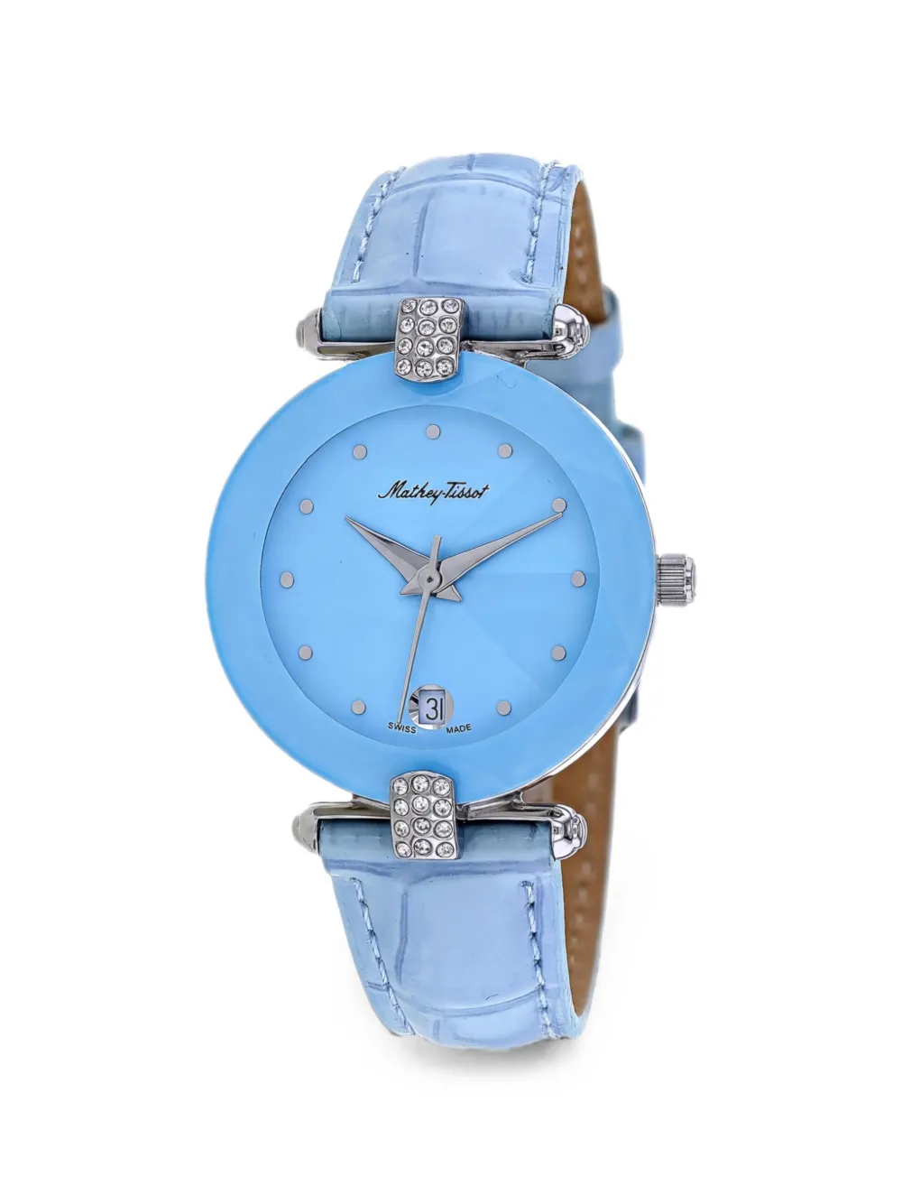 Mathey-tissot Pyramide 33mm Watch In Blue