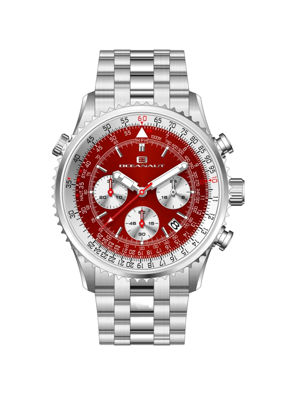 OCEANAUT Flight 46mm watch - Rosso
