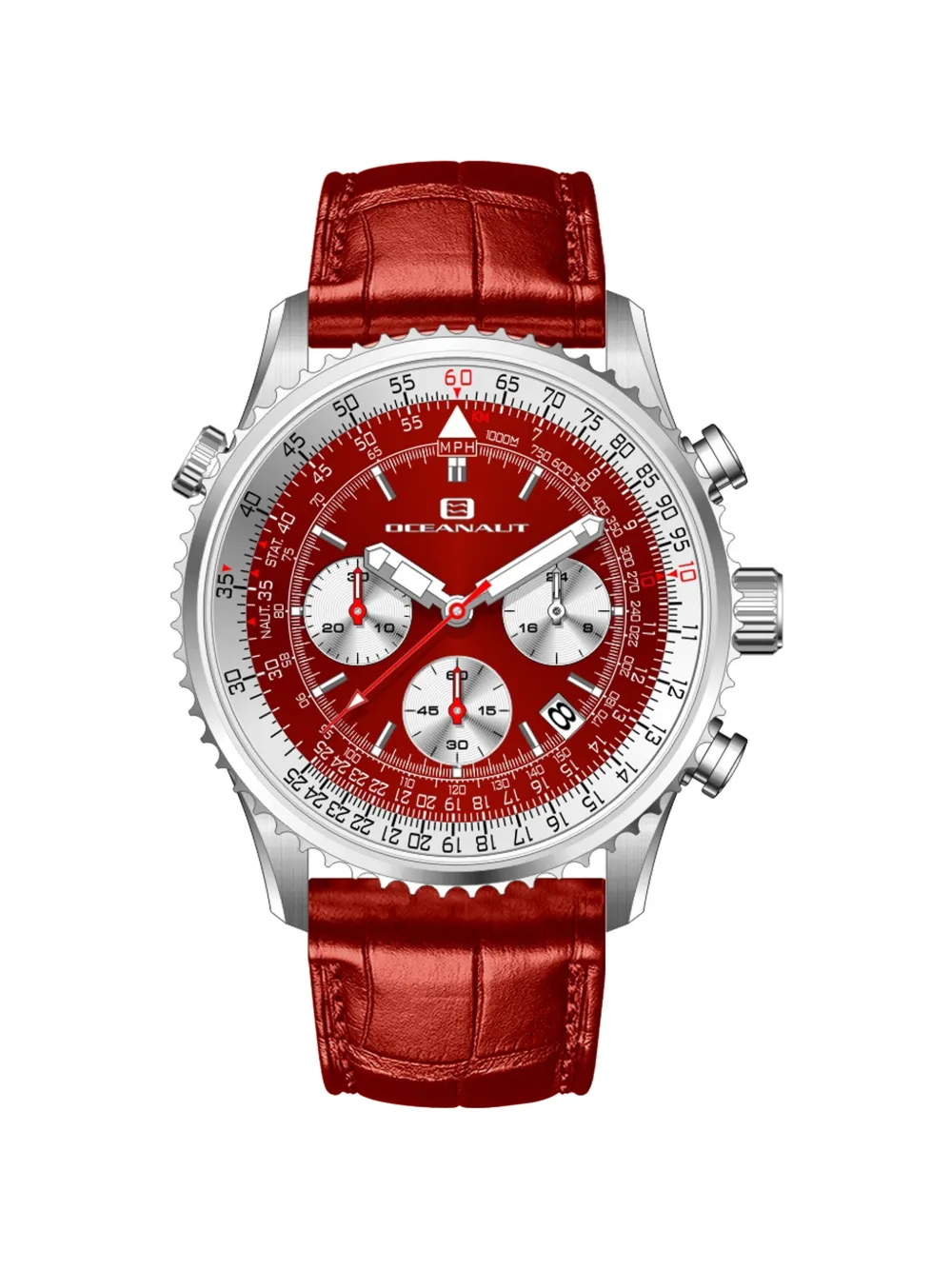 OCEANAUT Flight 46mm watch - Rosso