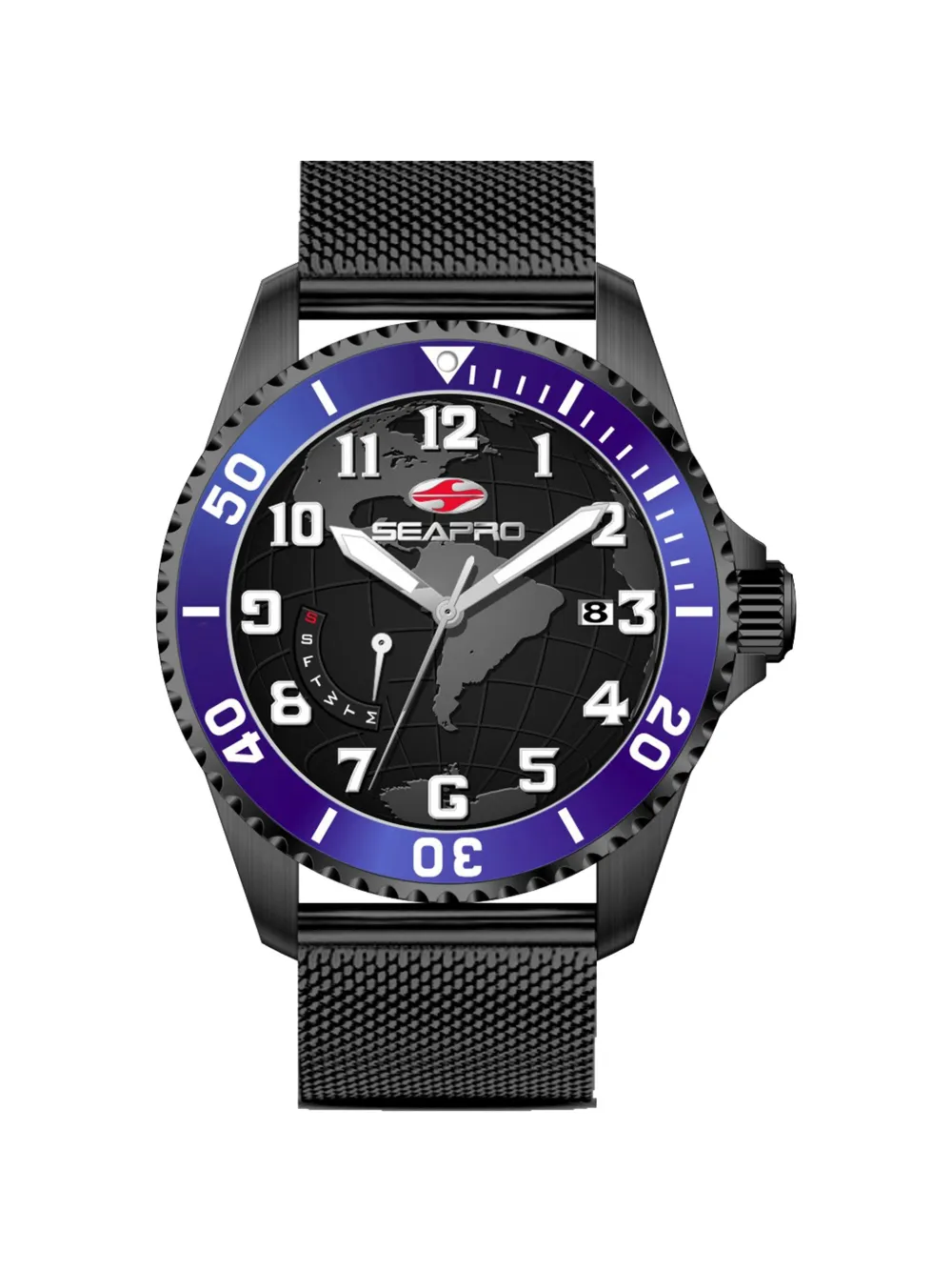 SEAPRO Voyager 42mm watch - Nero