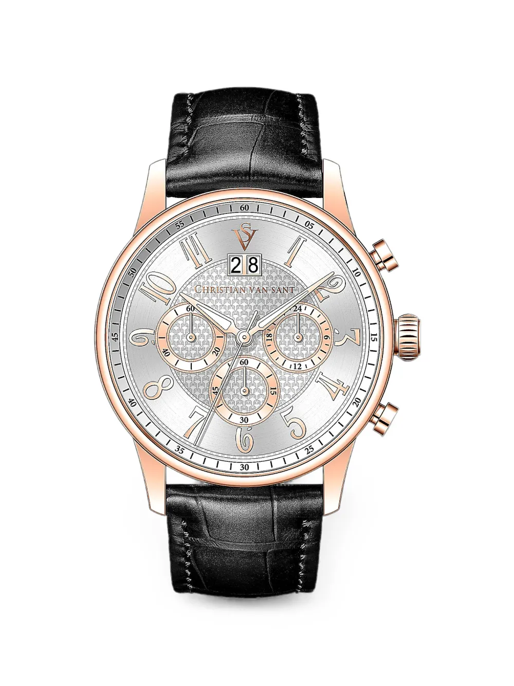 CHRISTIAN VAN SANT Heritage 42mm watch - Argento