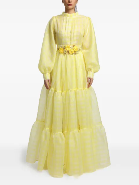 MIAU by Clara Rotescu Amani tiered maxi dress