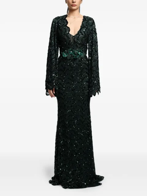 MIAU by Clara Rotescu Rio sequin-embellished maxi dress